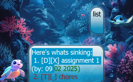 Selectable and colorbale text